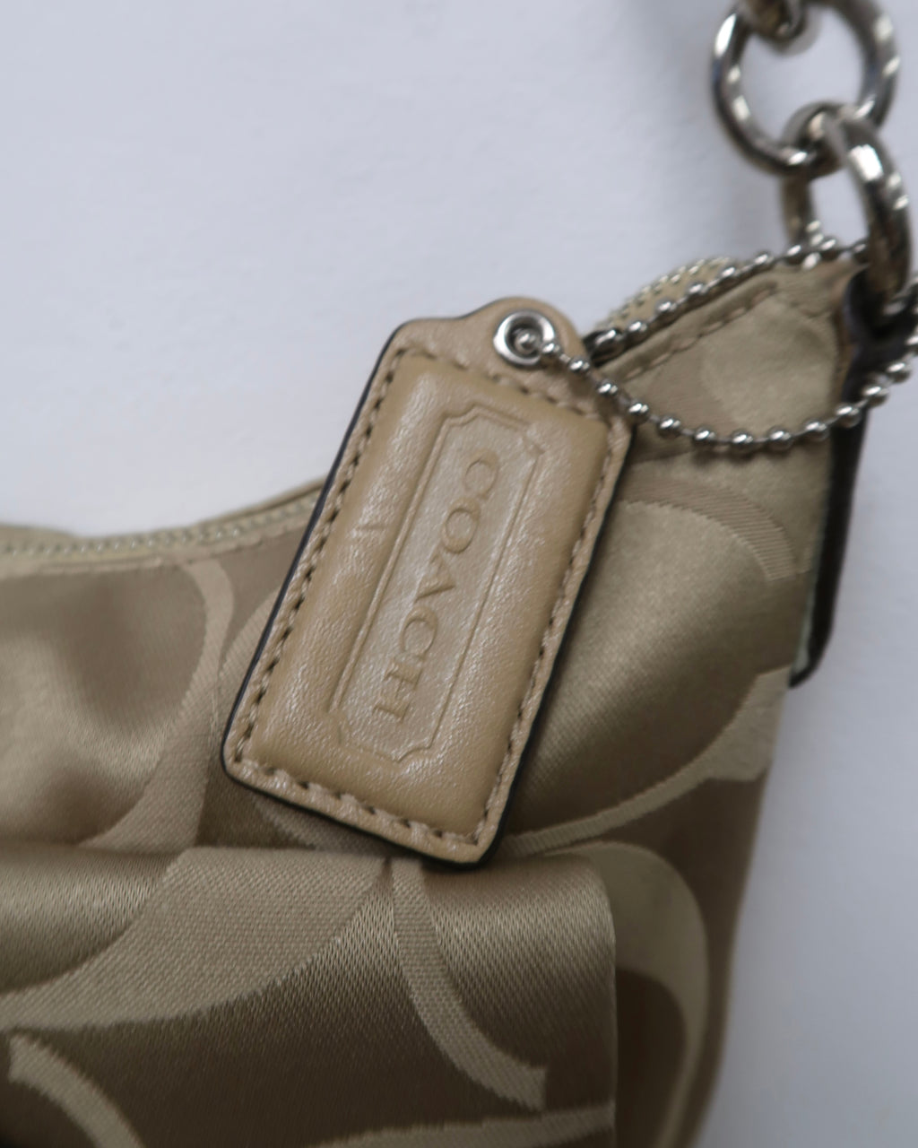 Coach Kristin signature sateen hobo crossbody bag