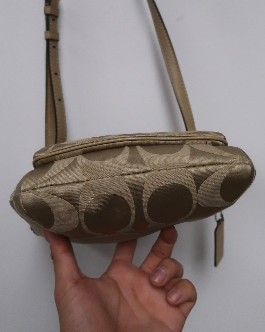 Coach Kristin signature sateen hobo crossbody bag