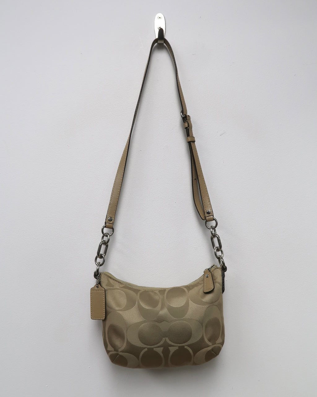 Coach Kristin signature sateen hobo crossbody bag