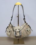 beige Guess satchel
