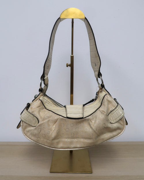 beige Guess satchel