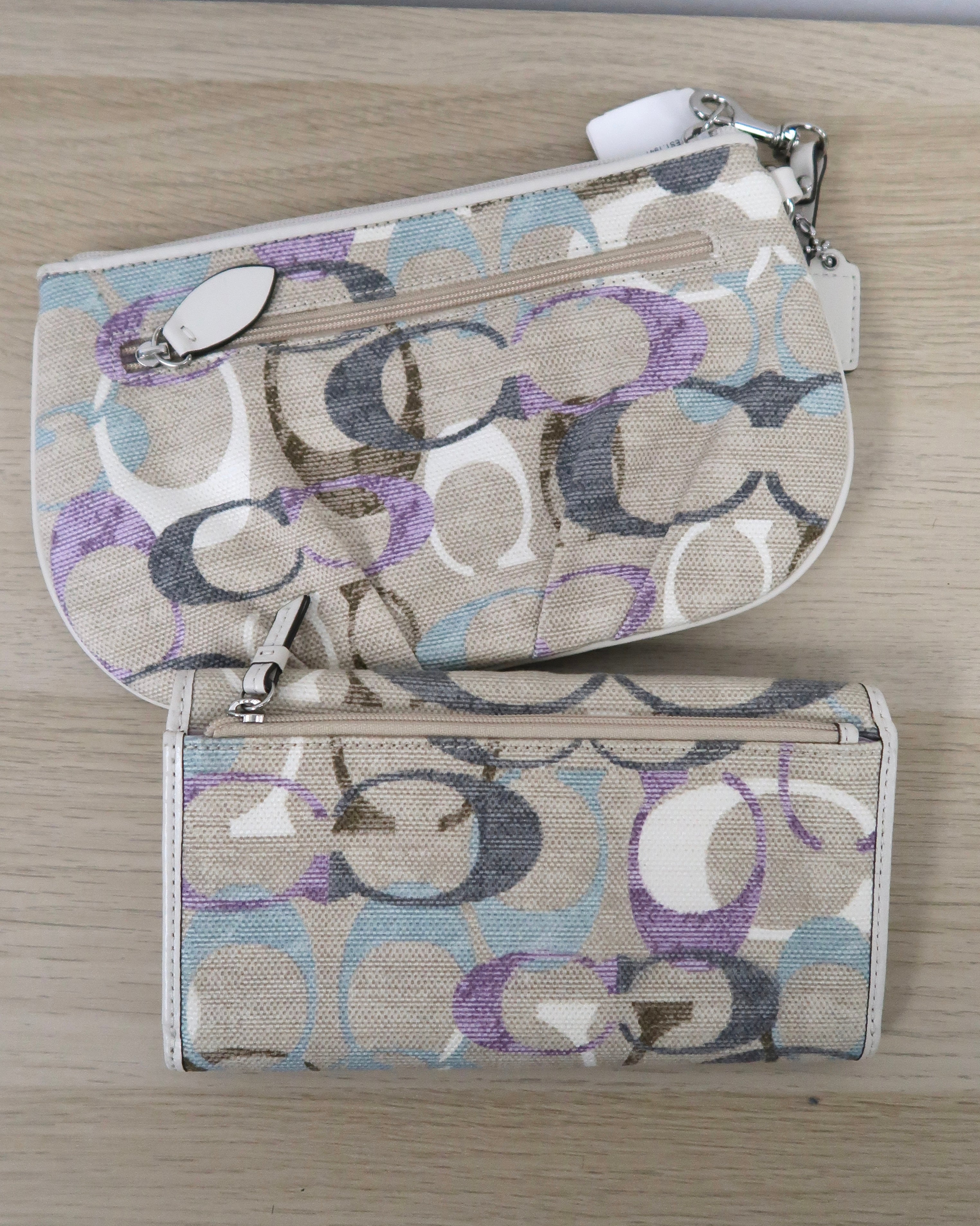 Coach Soho Optic Linen Slim Envelope Wallet & wrislet