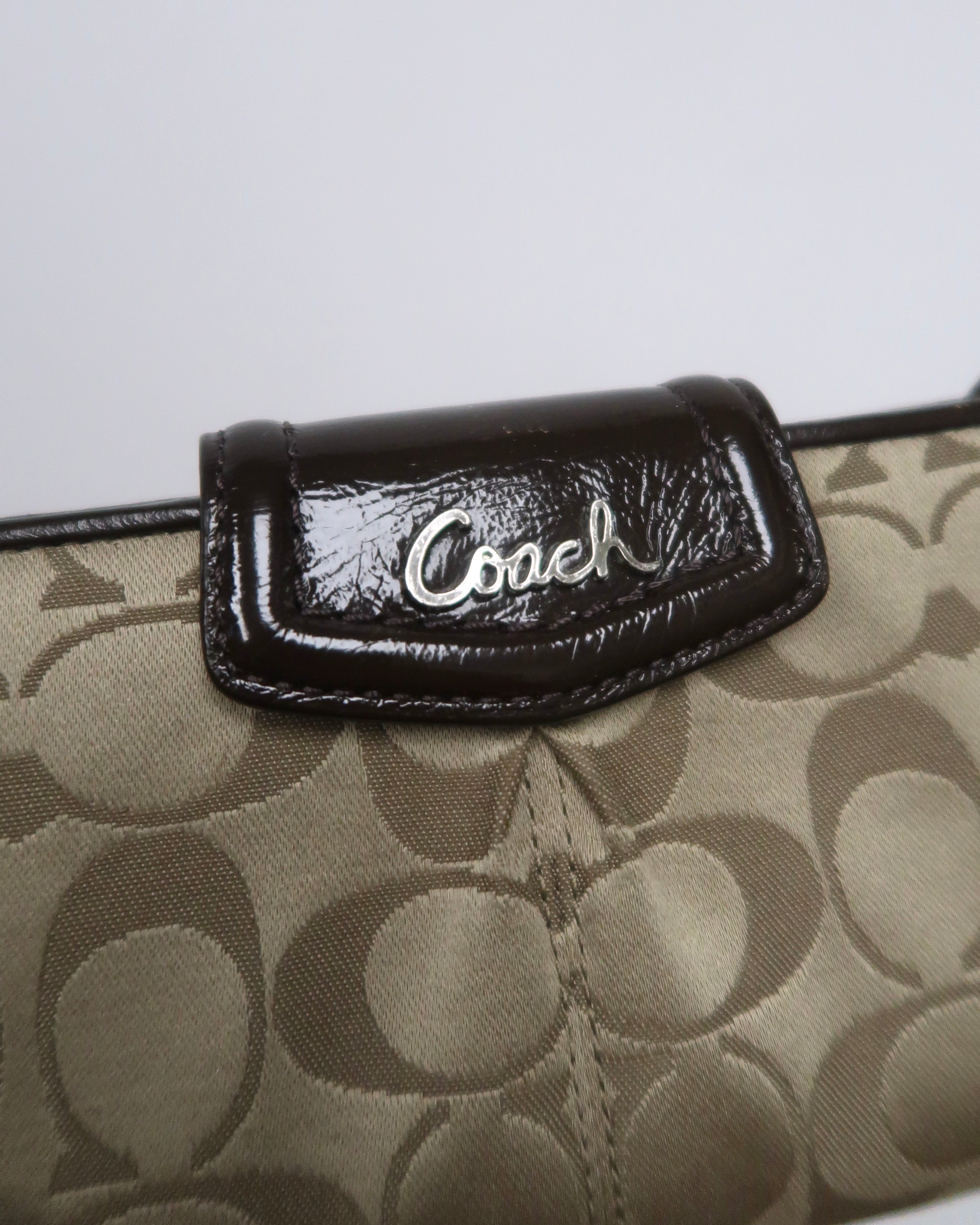 Coach Signiture C monogram long wallet