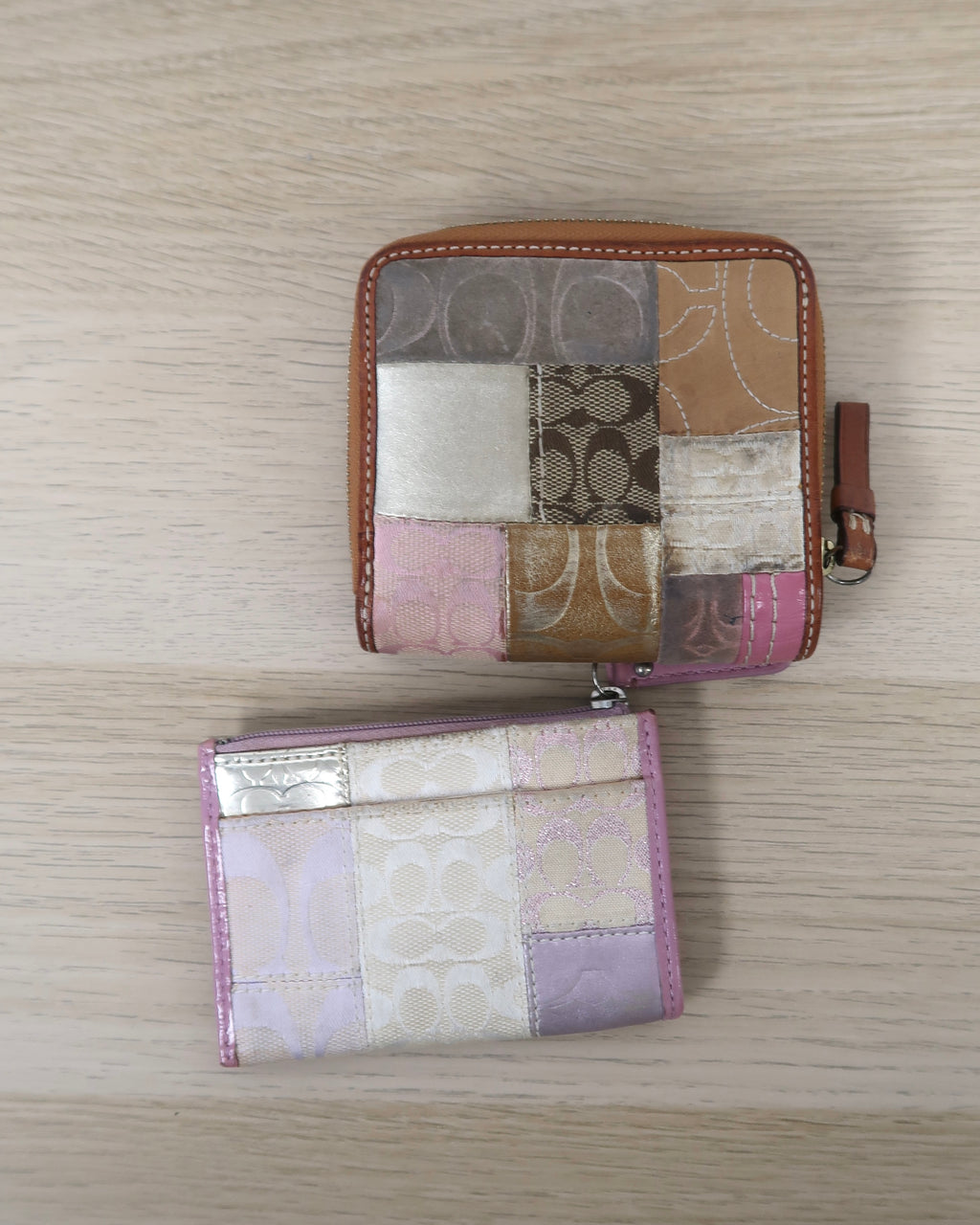 Coach Patchwork pattern Wallet and coin holder (for both)