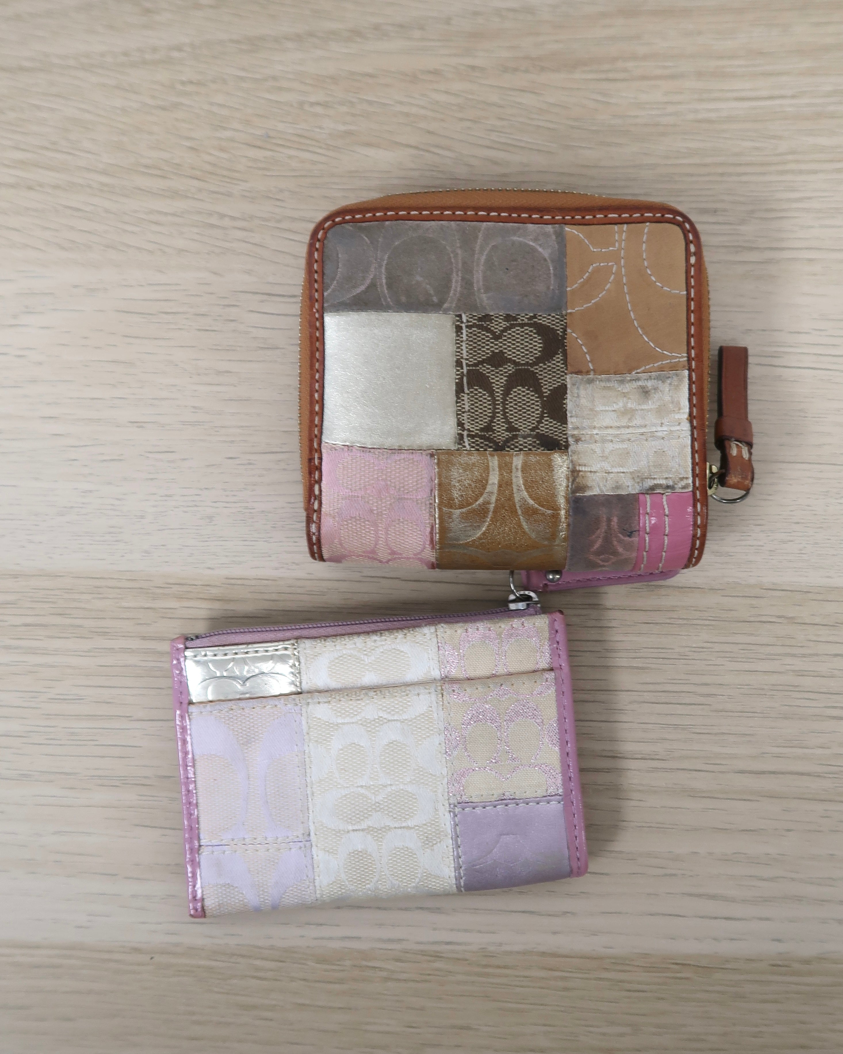 Coach Patchwork pattern Wallet and coin holder (for both)