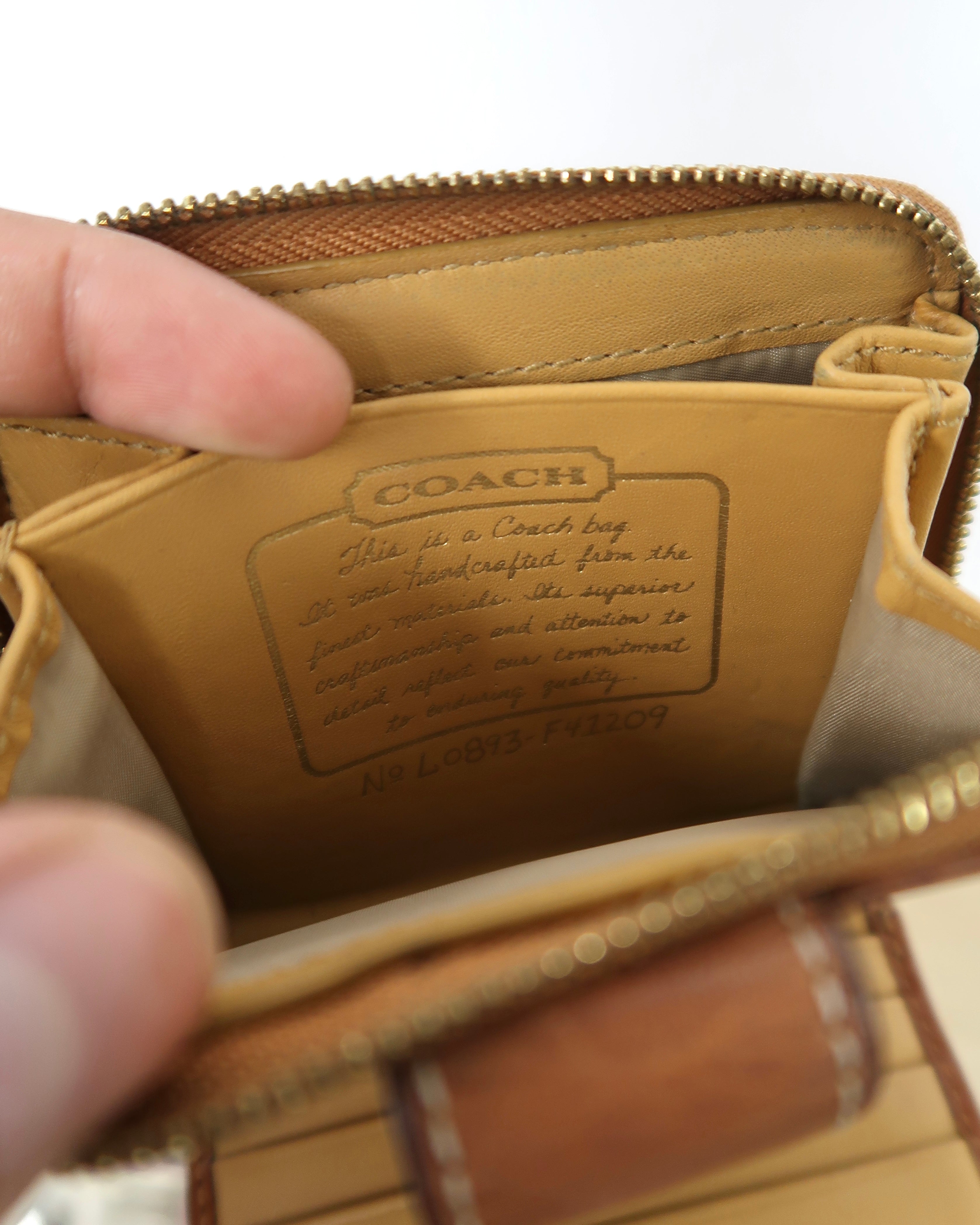Coach Patchwork pattern Wallet and coin holder (for both)