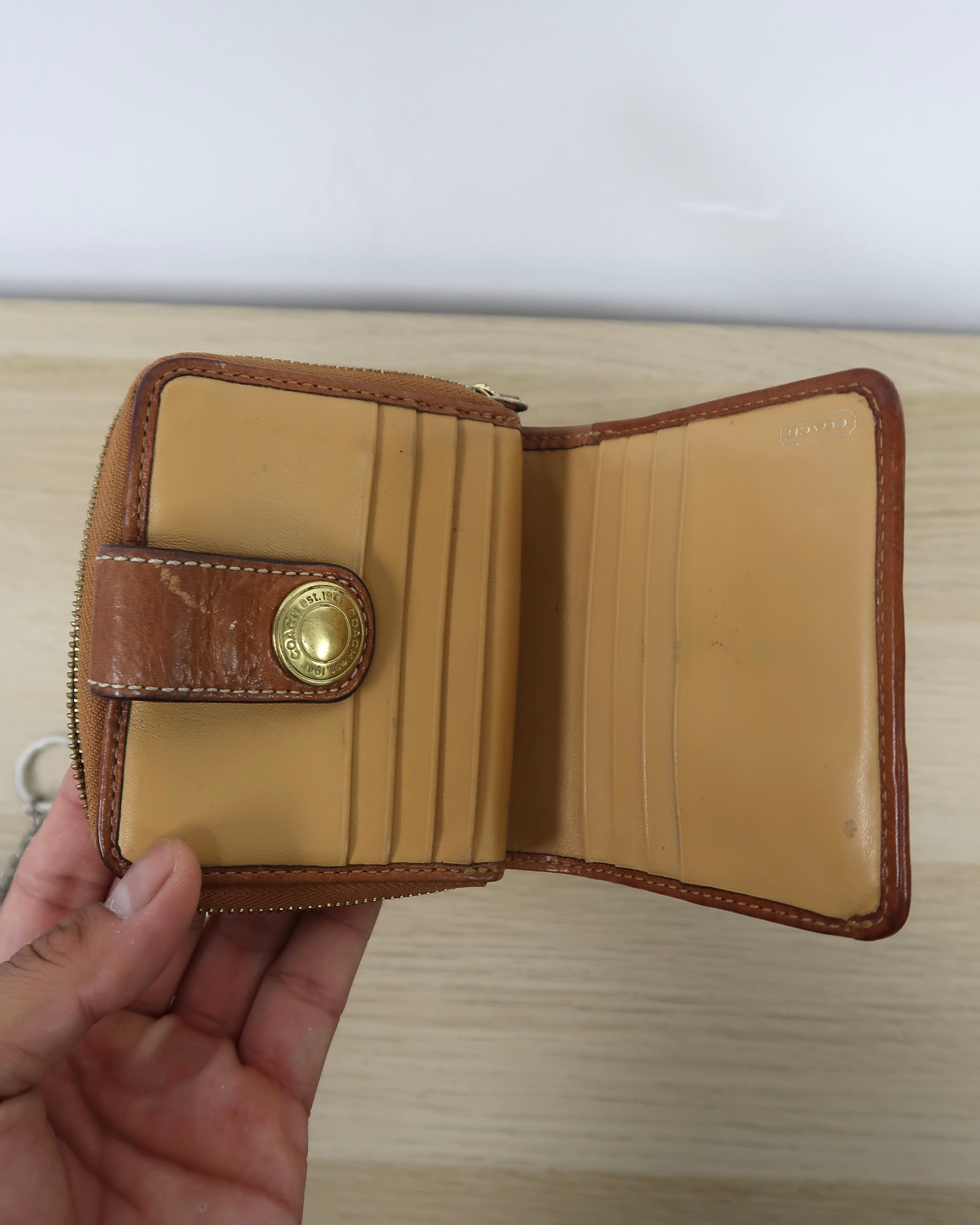Coach Patchwork pattern Wallet and coin holder (for both)
