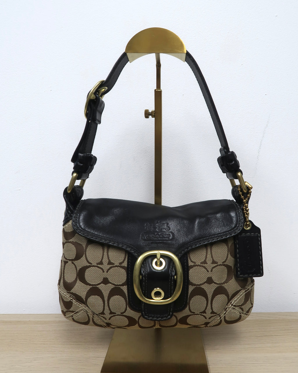 Vintage Coach Bleecker Signature Shoulder Bag