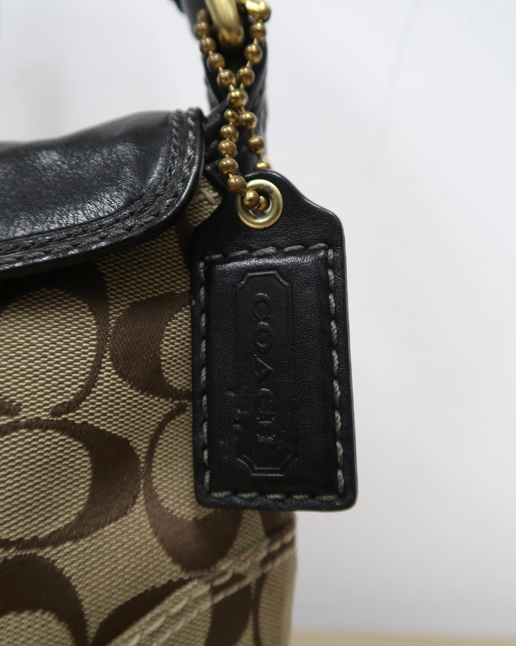 Vintage Coach Bleecker Signature Shoulder Bag