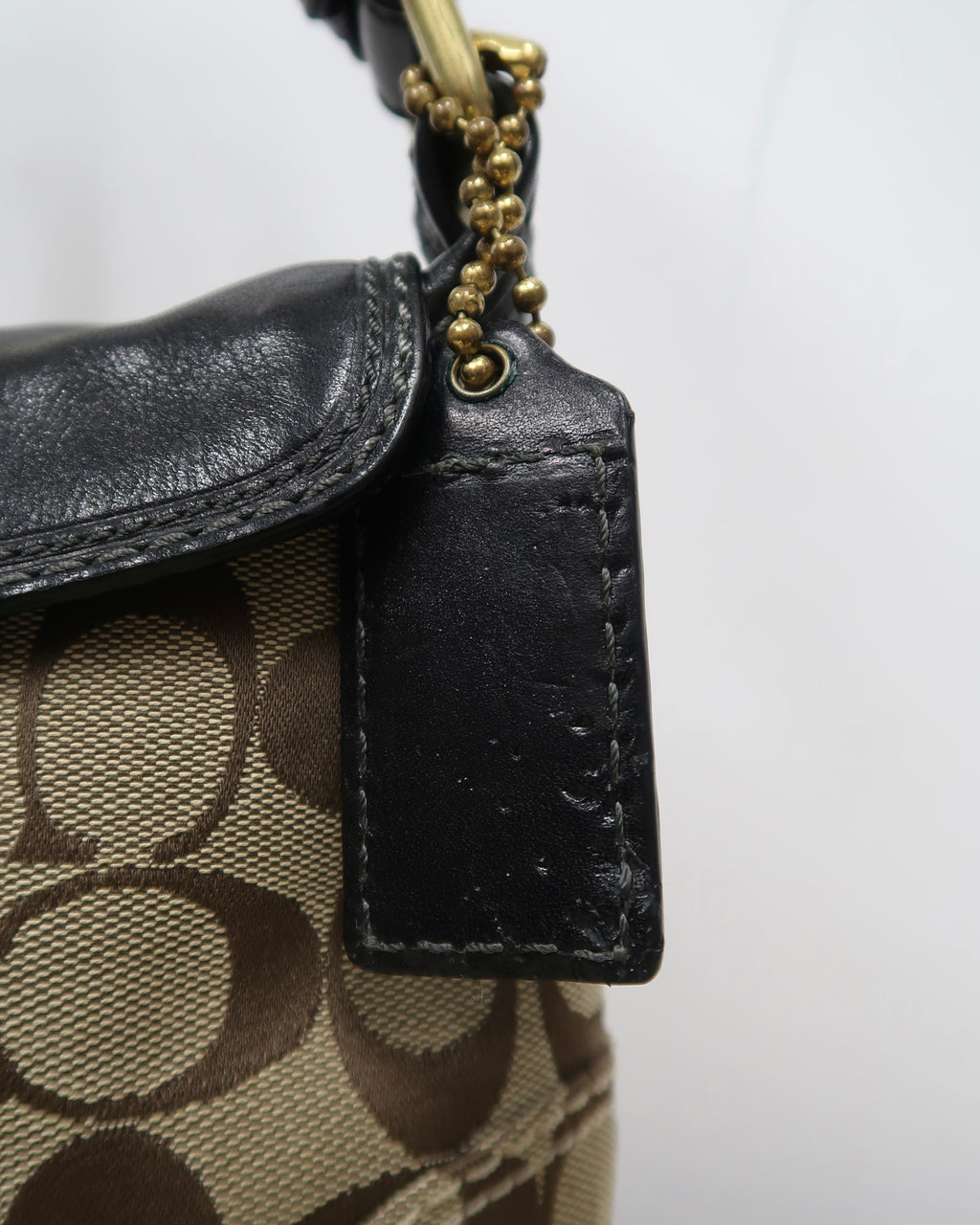 Vintage Coach Bleecker Signature Shoulder Bag
