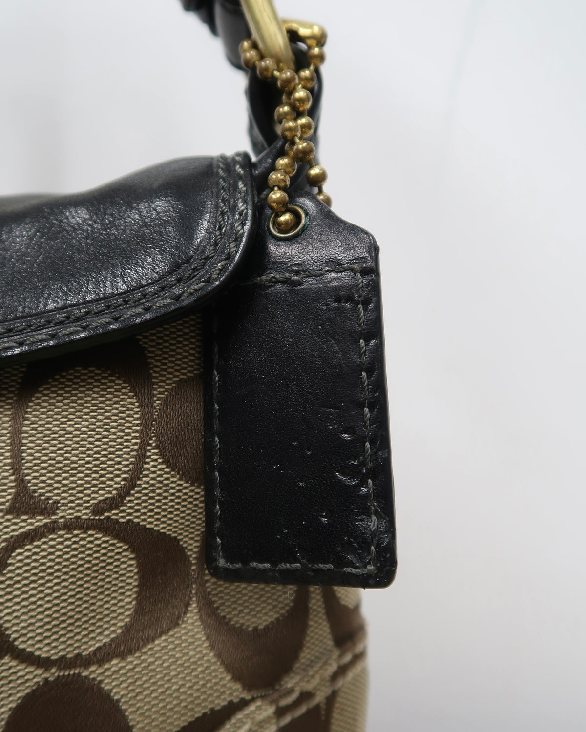 Vintage Coach Bleecker Signature Shoulder Bag