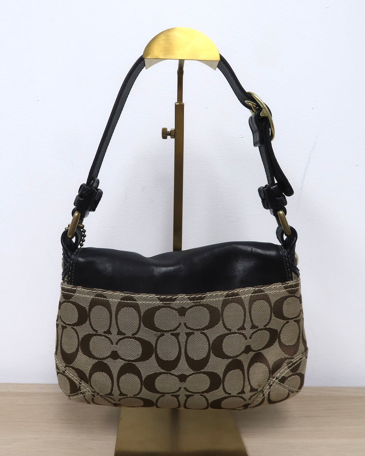 Vintage Coach Bleecker Signature Shoulder Bag