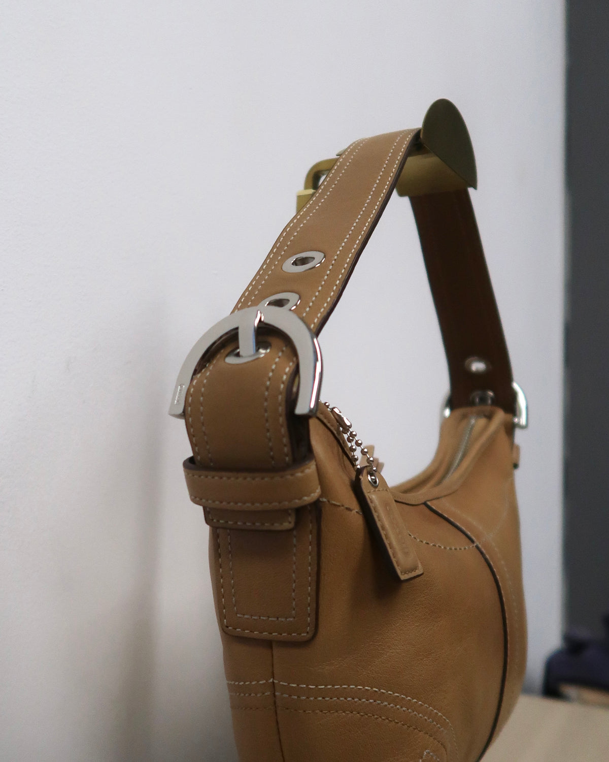 Vintage Coach Soho Leather Mini Hobo Bag