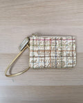 Coach Heritage Graffiti Tattersall Print Wristlet