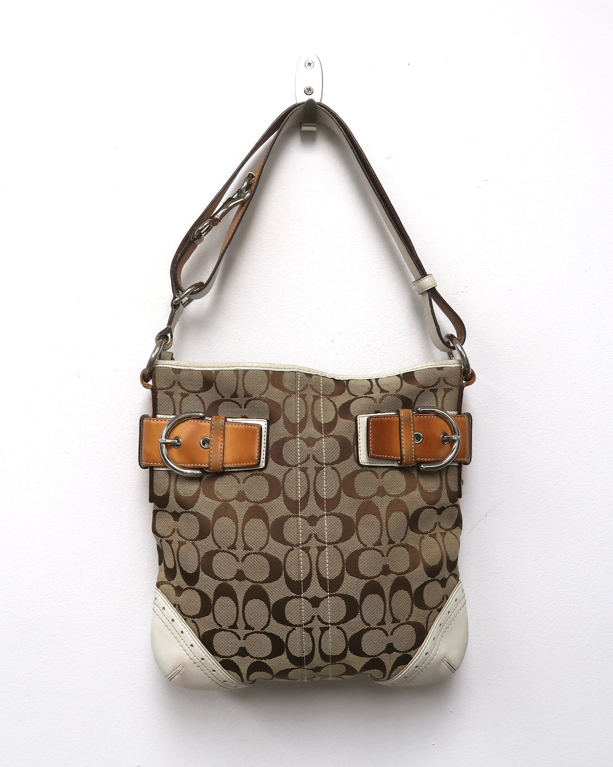 Coach Signature Jacquard Soho Buckle Bag