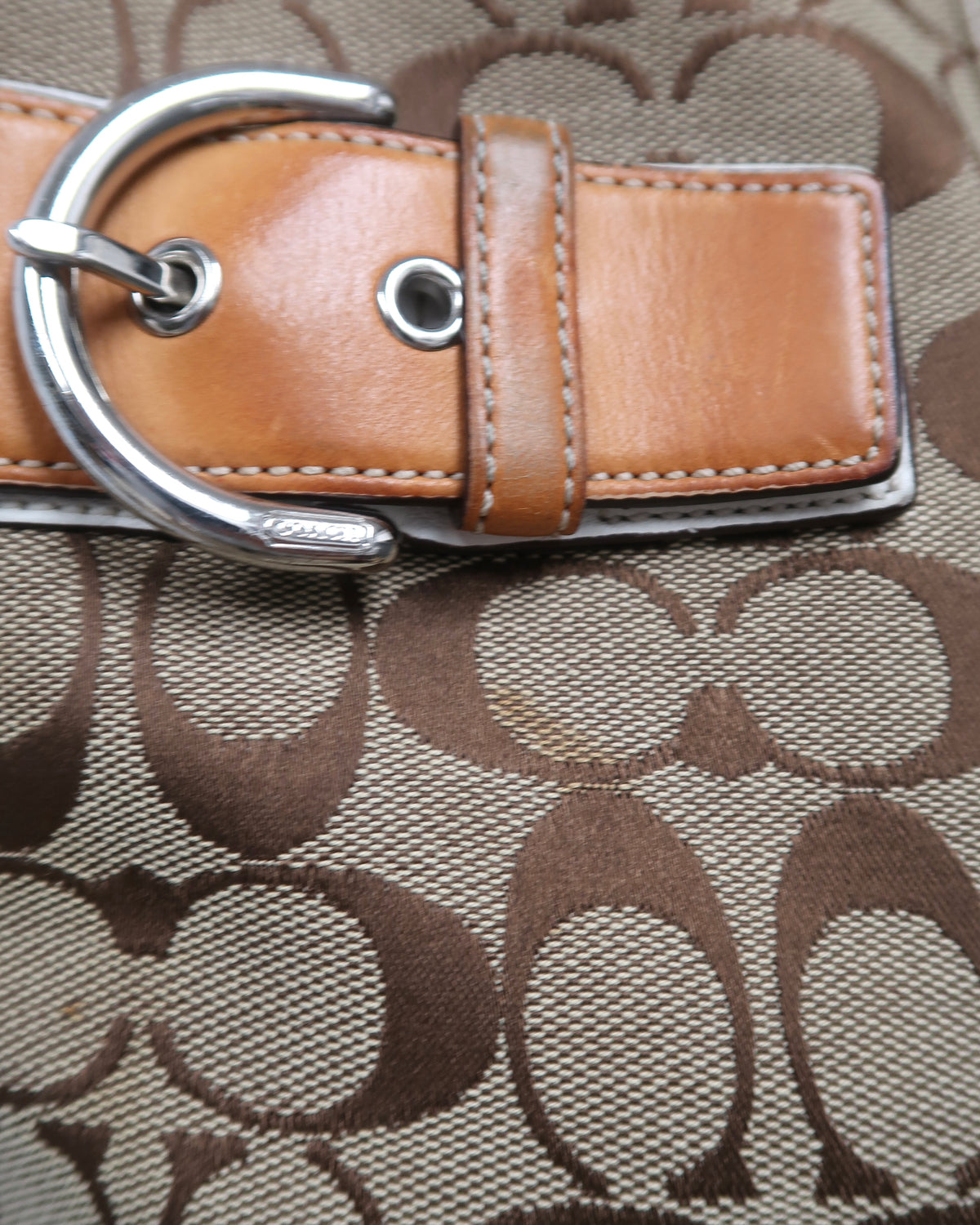 Coach Signature Jacquard Soho Buckle Bag