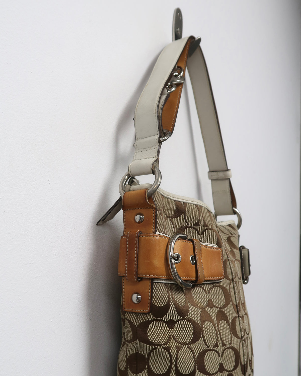Coach Signature Jacquard Soho Buckle Bag