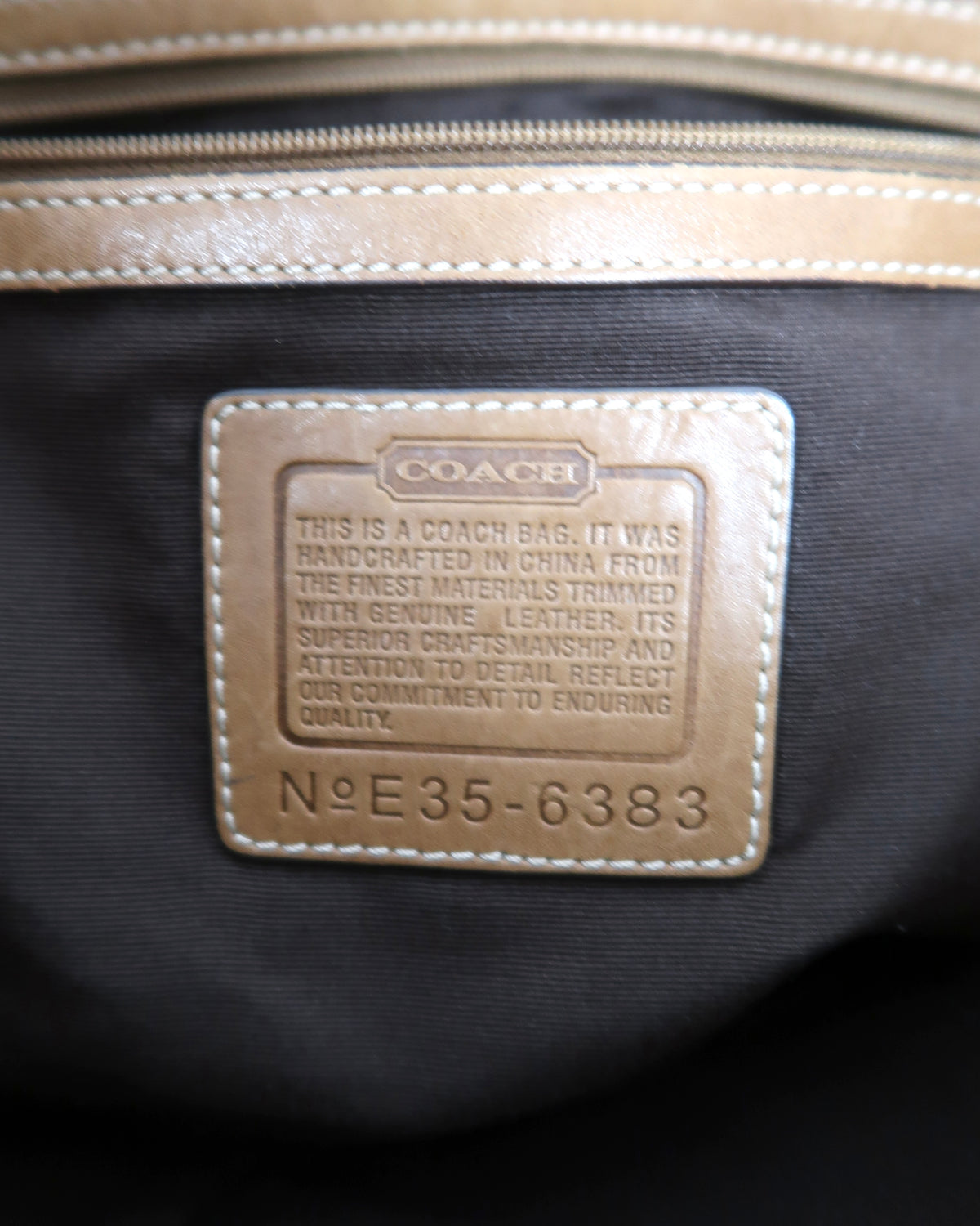 Coach Signature Penelope Carryall bag
