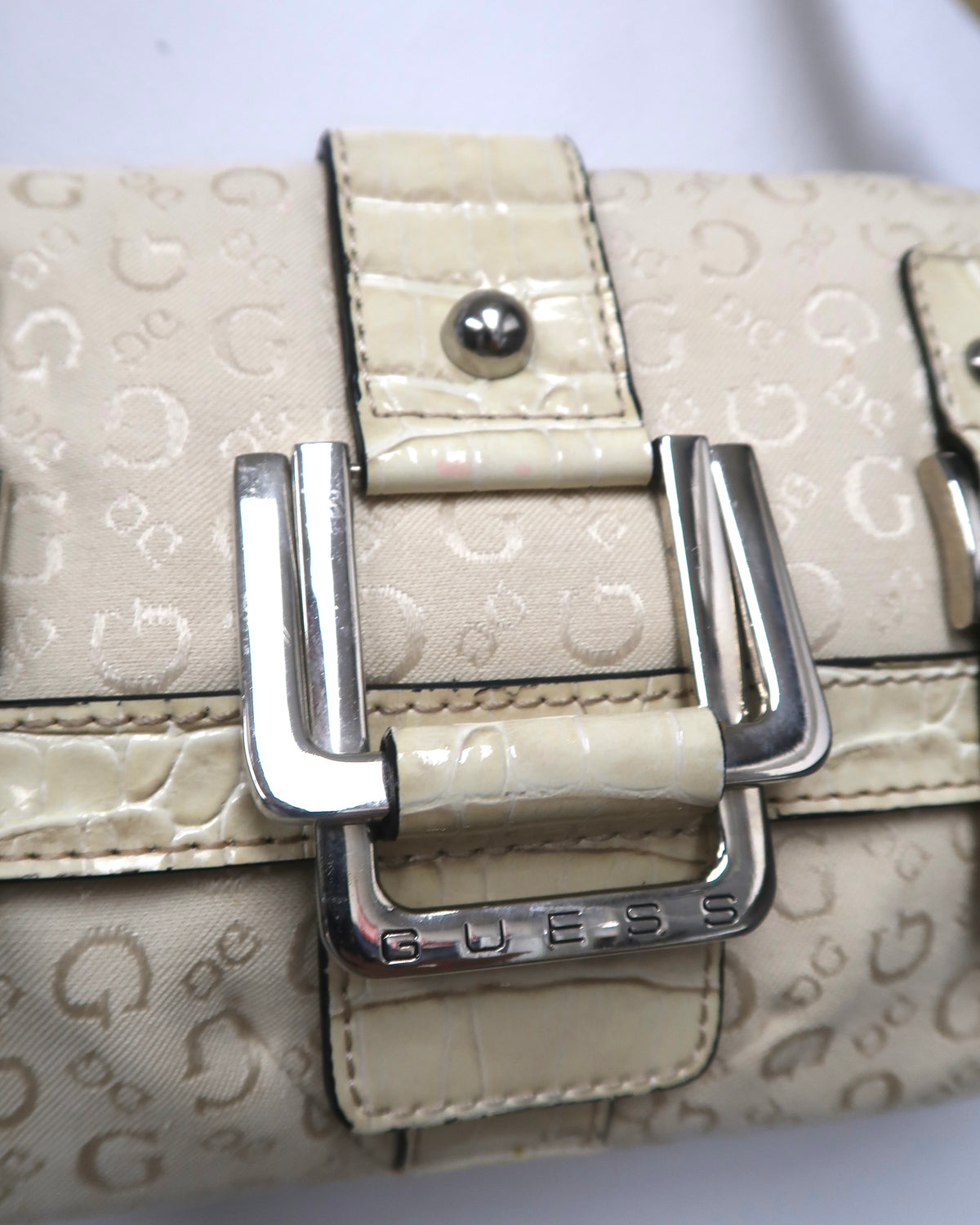 Vintage Guess Monogram Shoulder Bag