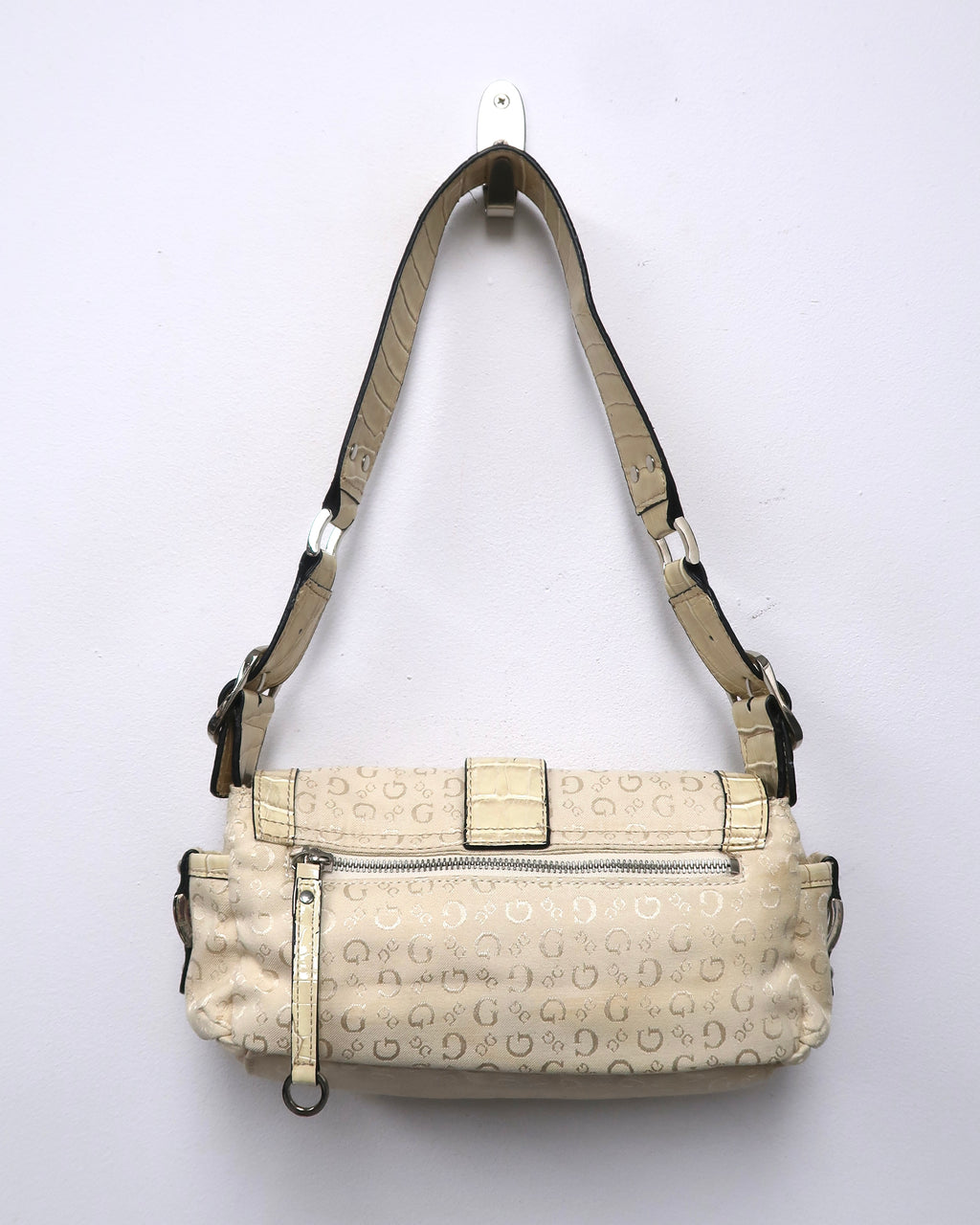 Vintage Guess Monogram Shoulder Bag