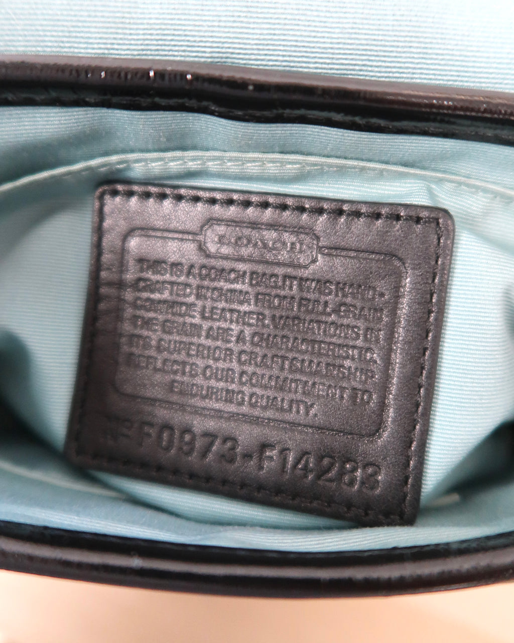 Vintage Coach black Patent Leather Flap Shoulder Bag