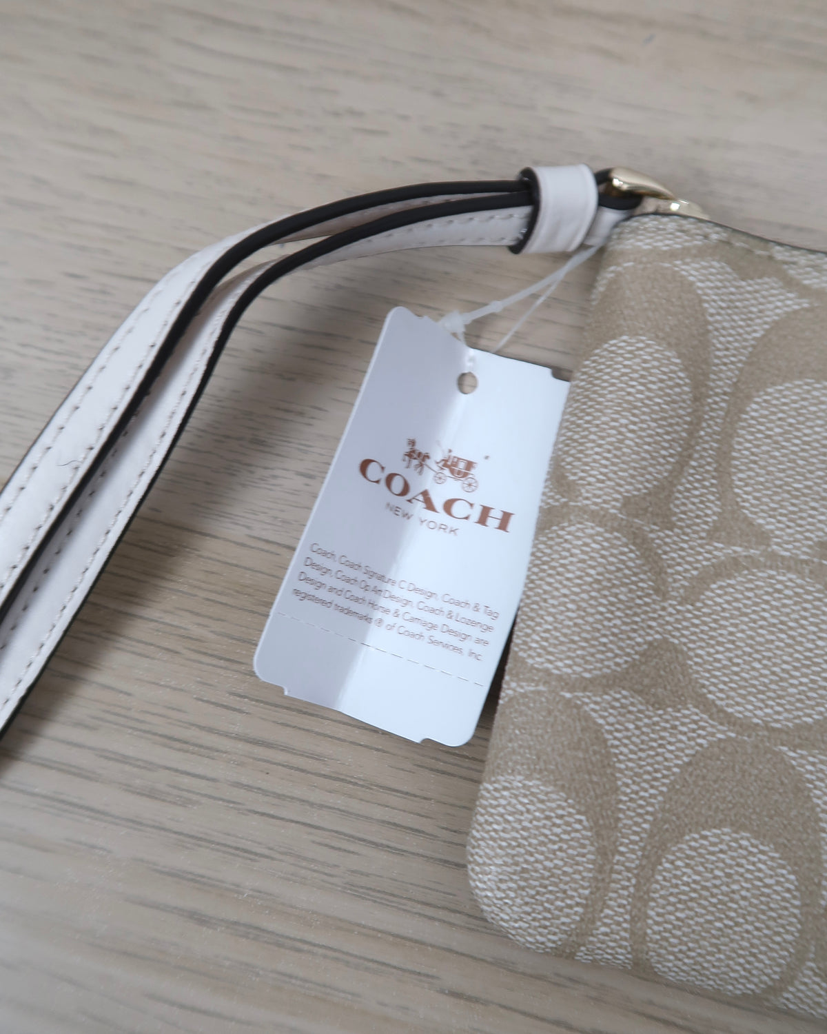 Coach Corner Zip Wristlet