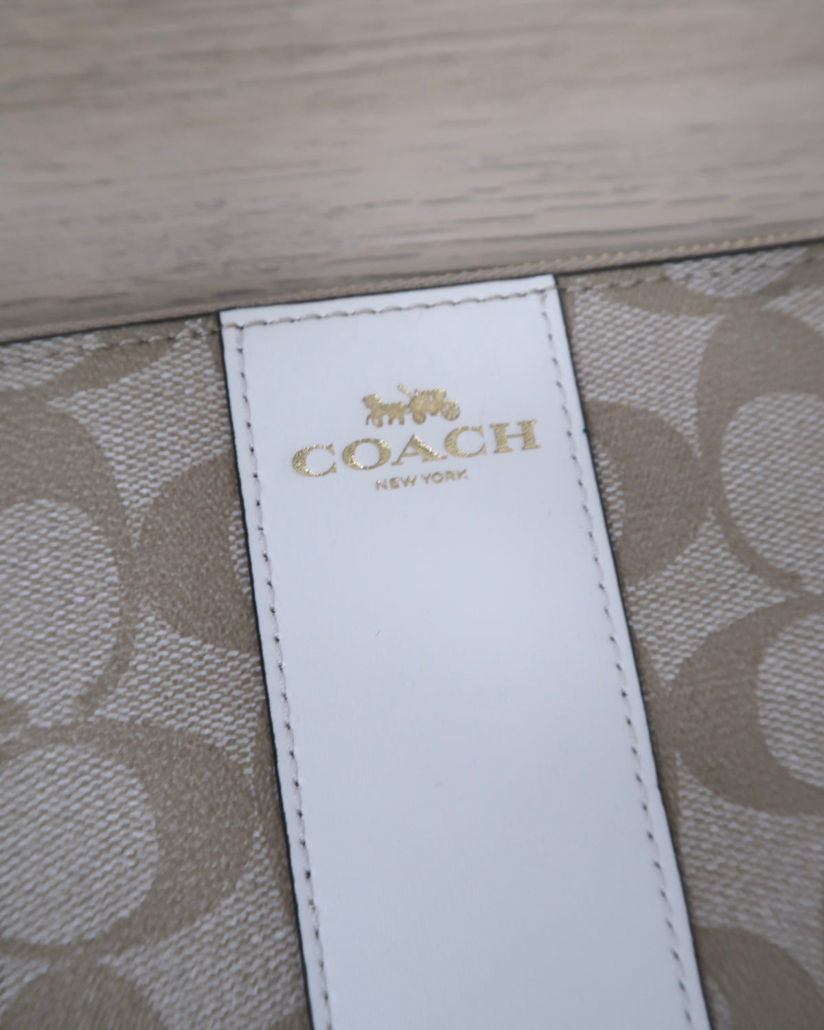 Coach Corner Zip Wristlet