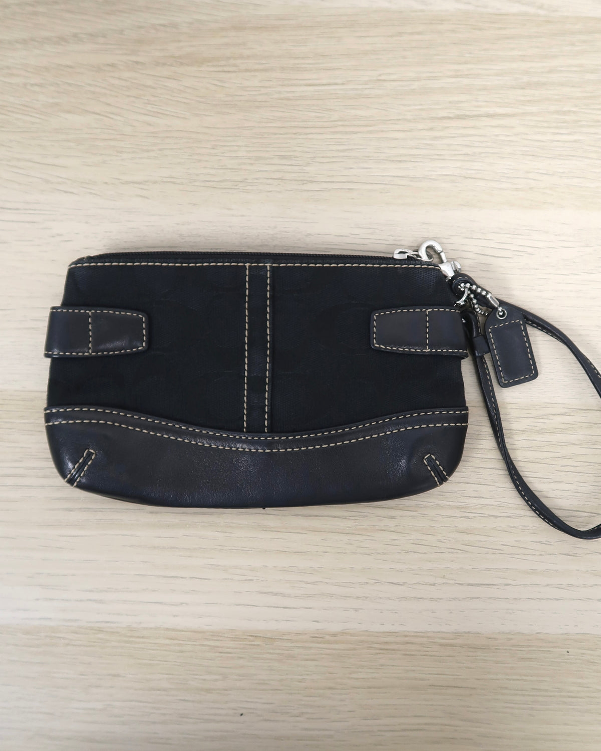 Coach Signature Jacquard Wristlet