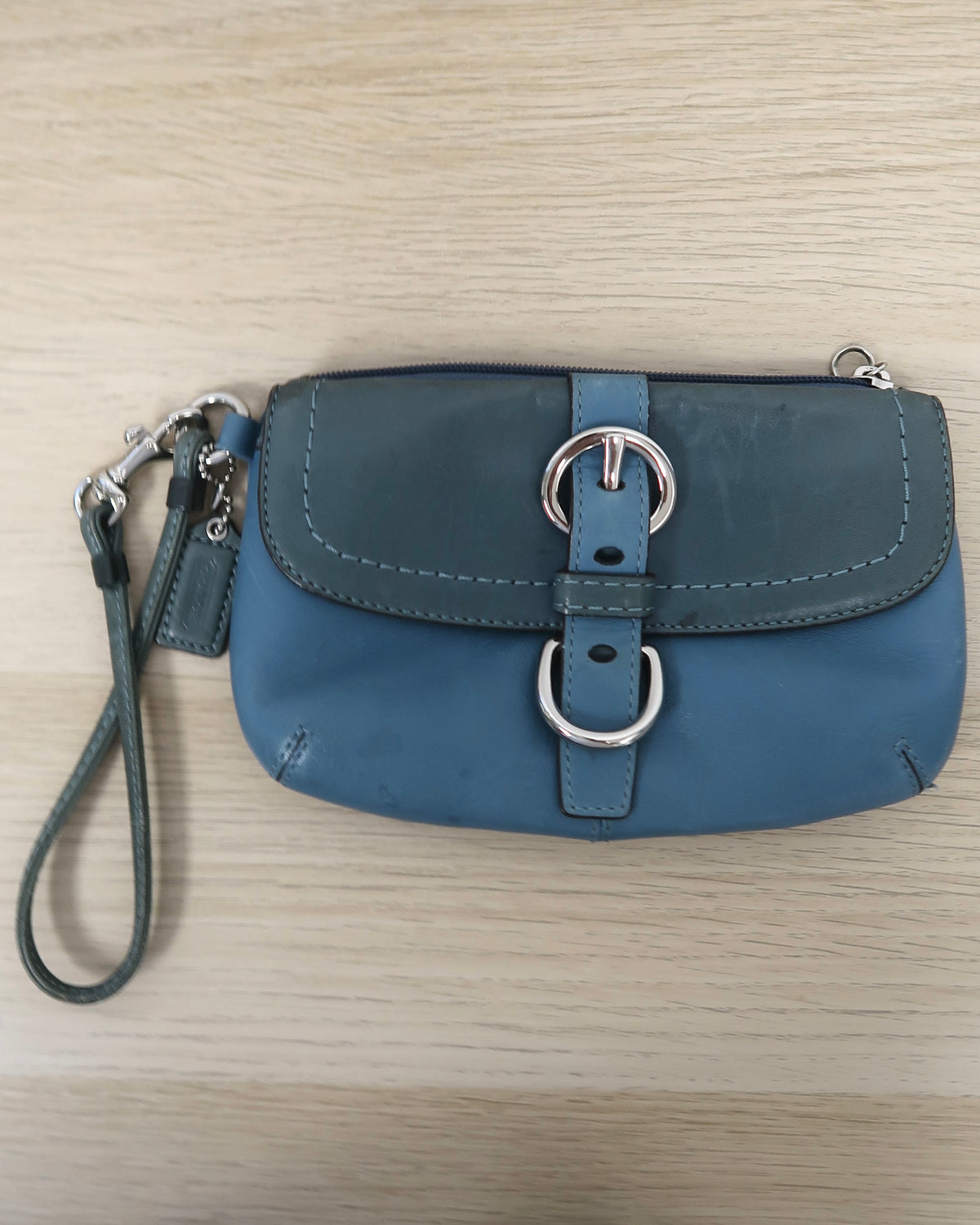 Vintage Coach Leather Wristlet